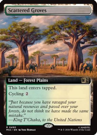Scattered Groves (Extended Art) - Commander: Marvel Super Heroes Foil