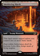 Smoldering Marsh (Extended Art) - Commander: Marvel Super Heroes Foil