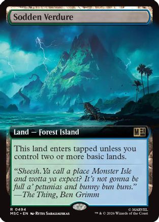 Sodden Verdure (Extended Art) - Commander: Marvel Super Heroes Foil