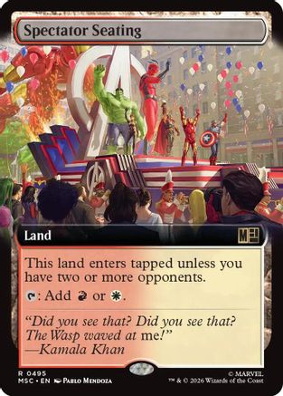 Spectator Seating (Extended Art) - Commander: Marvel Super Heroes Foil