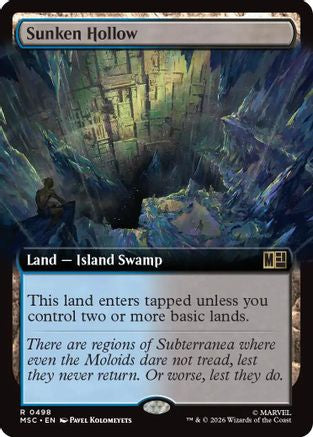 Sunken Hollow (Extended Art) - Commander: Marvel Super Heroes Foil