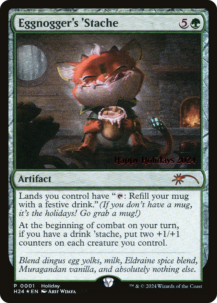 Eggnogger's 'Stache [Happy Holidays] Foil