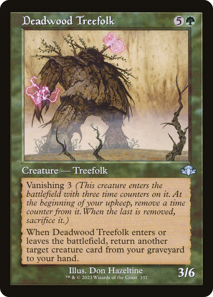 Deadwood Treefolk (Retro Frame) [Dominaria Remastered]