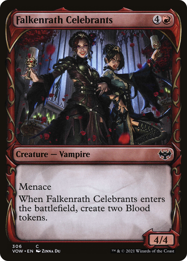 Falkenrath Celebrants (Showcase): (Showcase) [Innistrad: Crimson Vow]