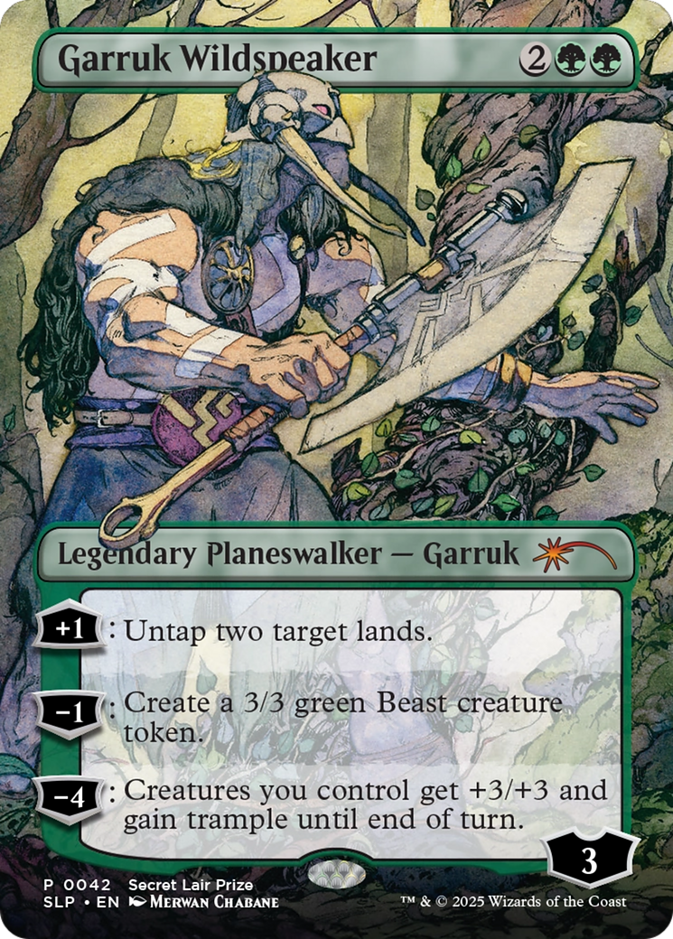 Garruk Wildspeaker (Borderless) [Secret Lair Showdown]
