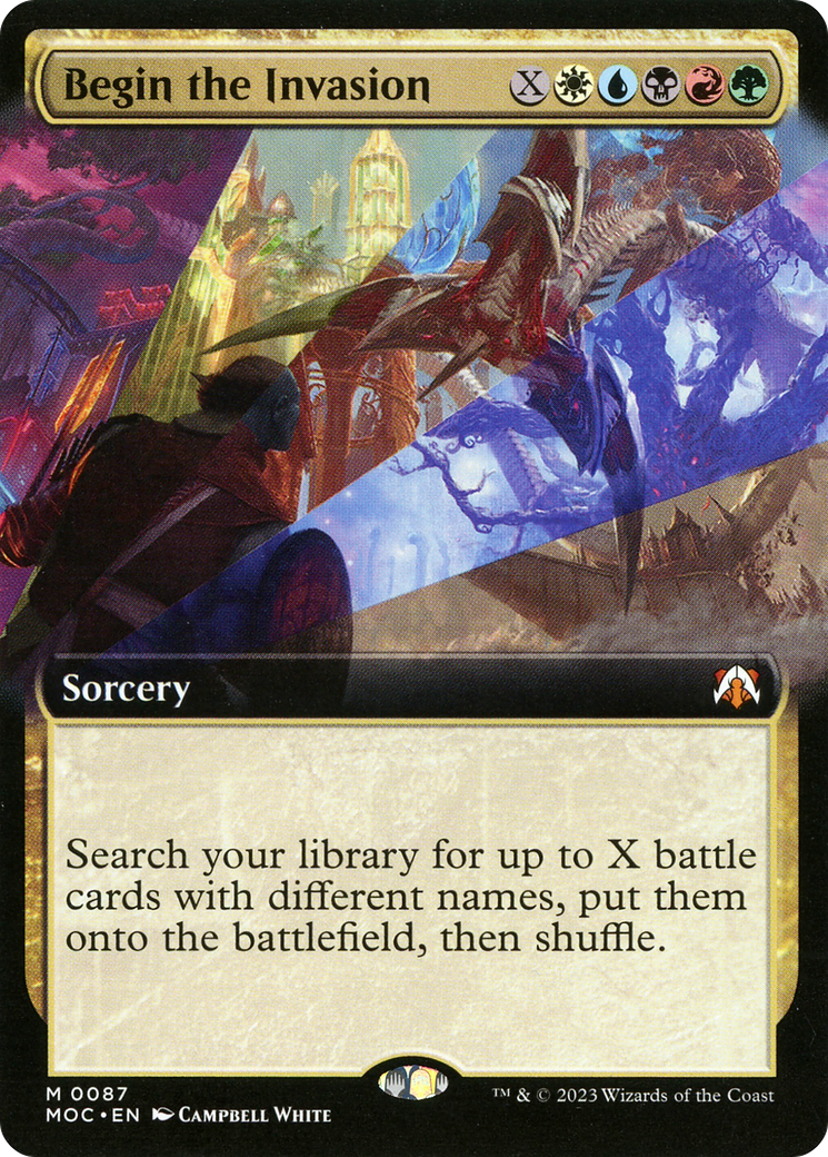 Begin the Invasion (Extended Art) - March of the Machine Commander: (Extended Art)