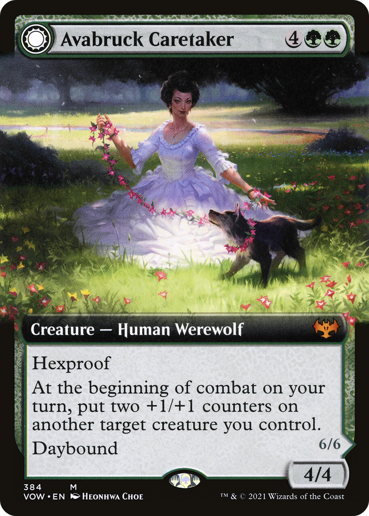 Avabruck Caretaker (Extended Art) - Innistrad: Crimson Vow: (Extended Art, Double Faced Transform)
