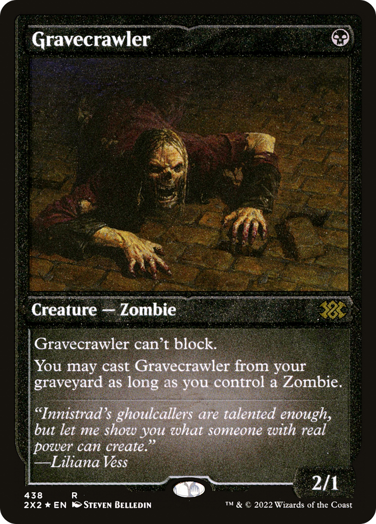 Gravecrawler (Foil Etched) [Double Masters 2022] Foil