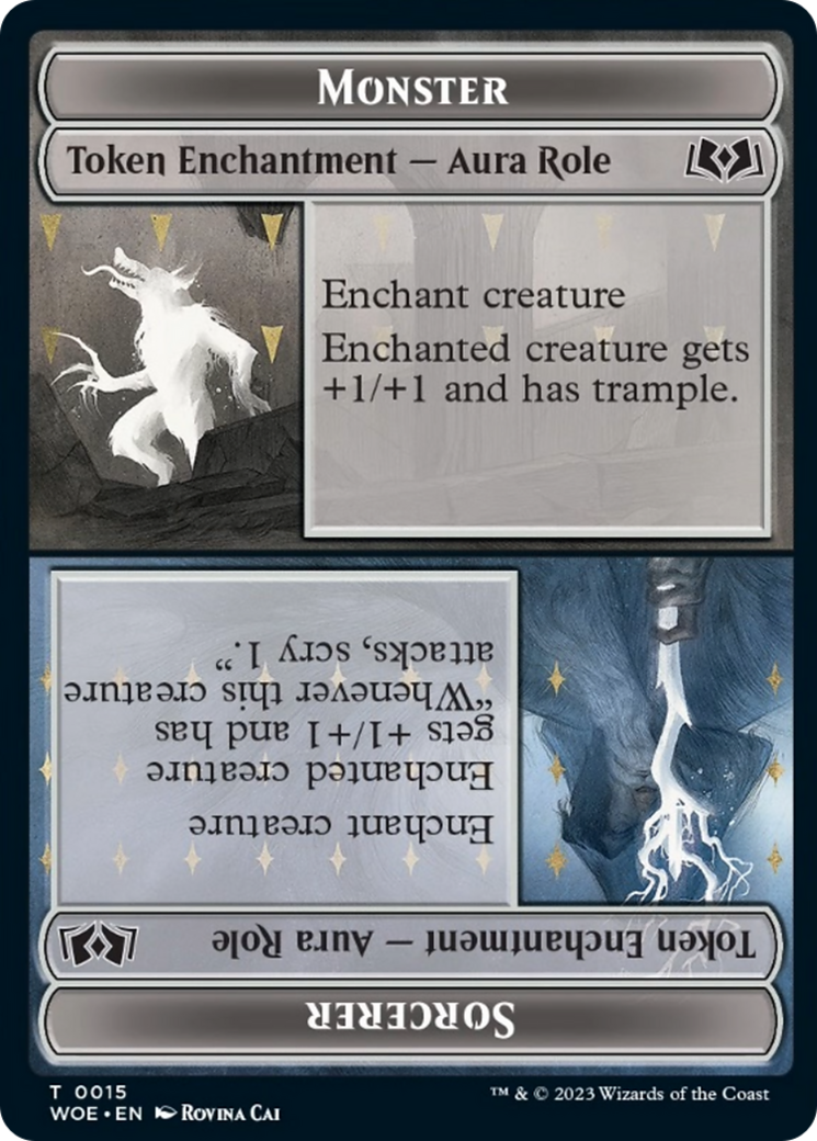 Monster Role / Sorcerer Role Token - [Wilds of Eldraine Tokens]
