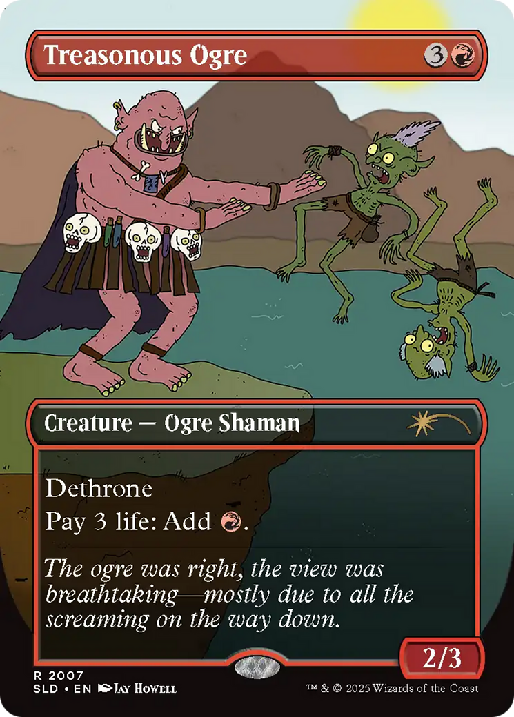 Treasonous Ogre [Secret Lair Drop] (Borderless)