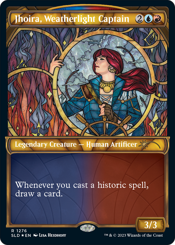 Jhoira, Weatherlight Captain (Halo Foil) [Secret Lair Drop]: (Showcase) Foil