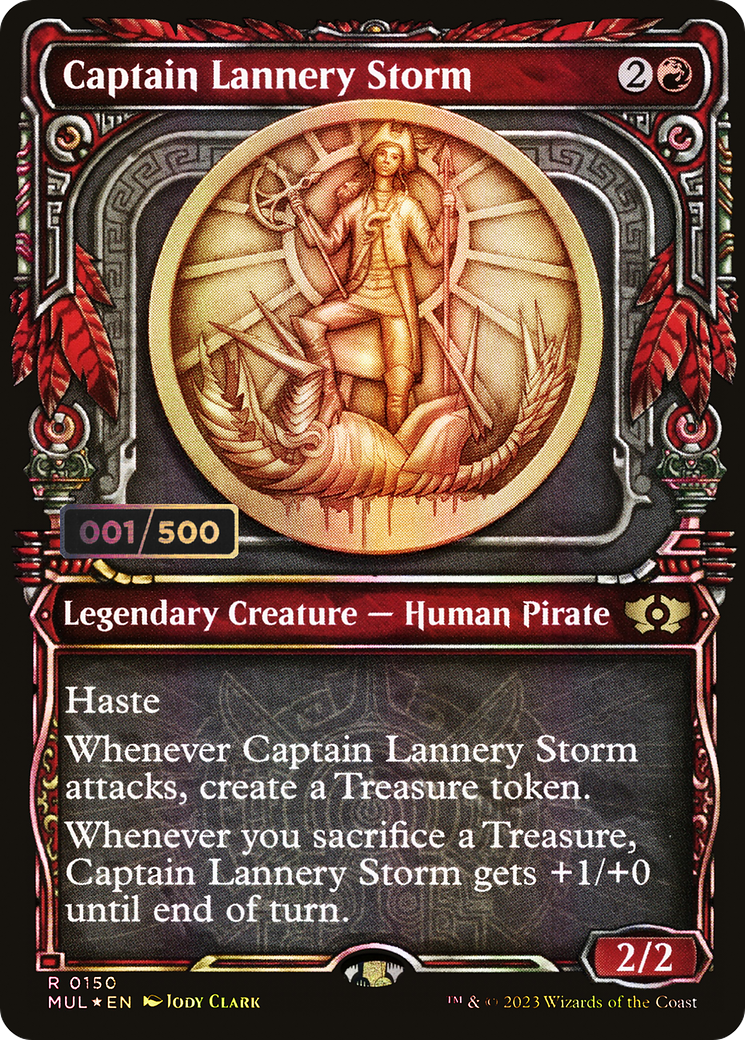 Captain Lannery Storm (Serial Numbered) - Multiverse Legends: (Showcase) Foil