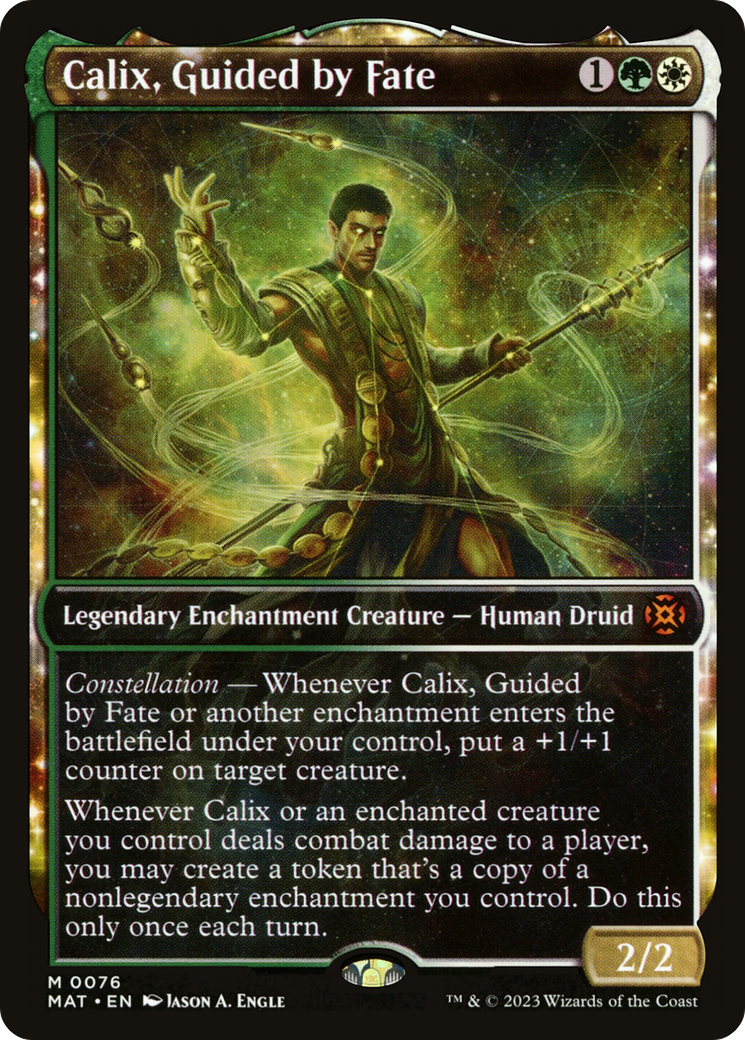 Calix, Guided by Fate (Showcase) - March of the Machine: The Aftermath: (Showcase, enchantment)