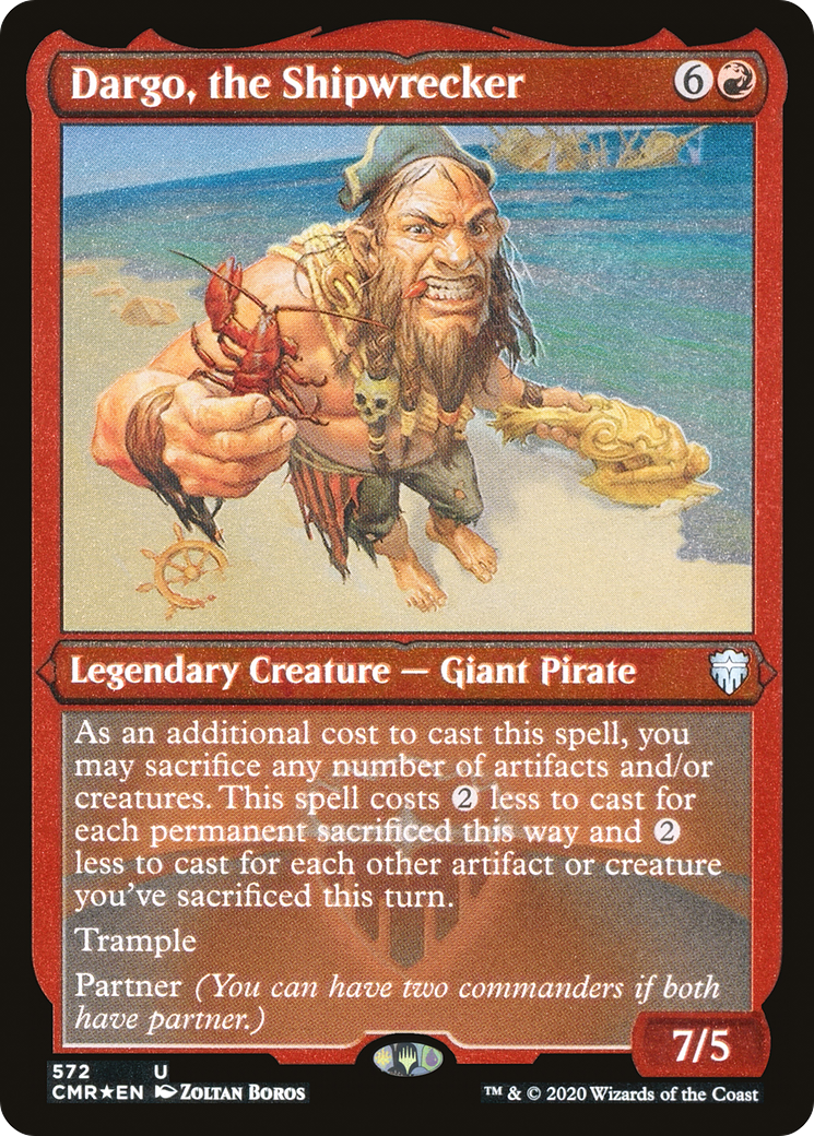 Dargo, the Shipwrecker (Foil Etched) [Commander Legends] Foil