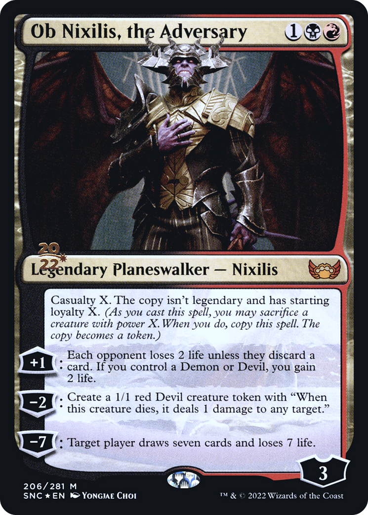 Ob Nixilis, the Adversary - [Streets of New Capenna Promos] Foil