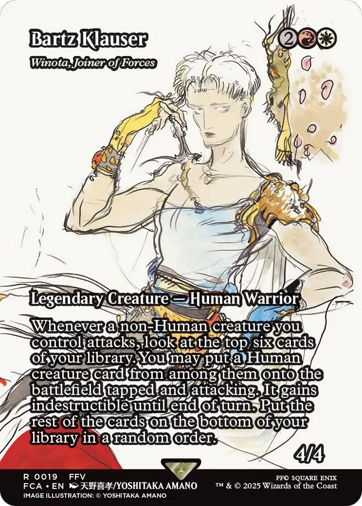 Bartz Klauser - Winota, Joiner of Forces (Showcase) - FINAL FANTASY: Through the Ages / Bartz Klauser (Borderless)