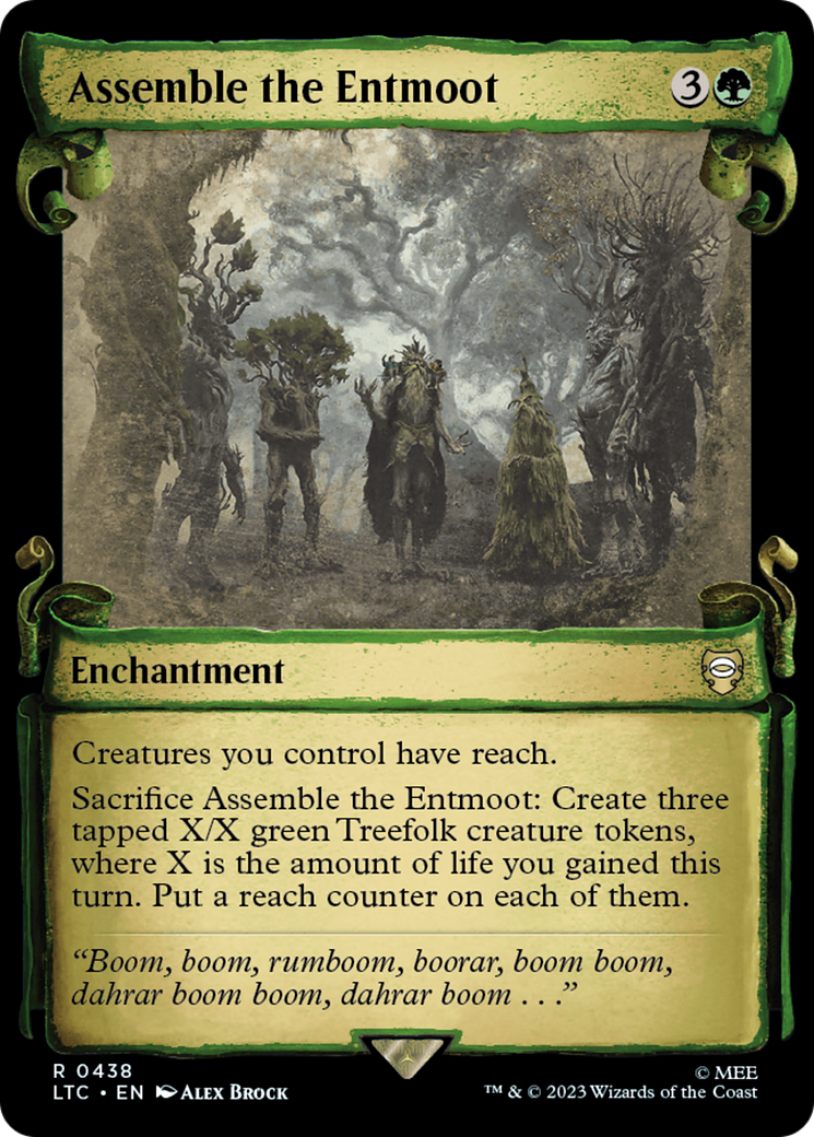 Assemble the Entmoot (Showcase Scrolls) - Tales of Middle-earth Commander: (Showcase)