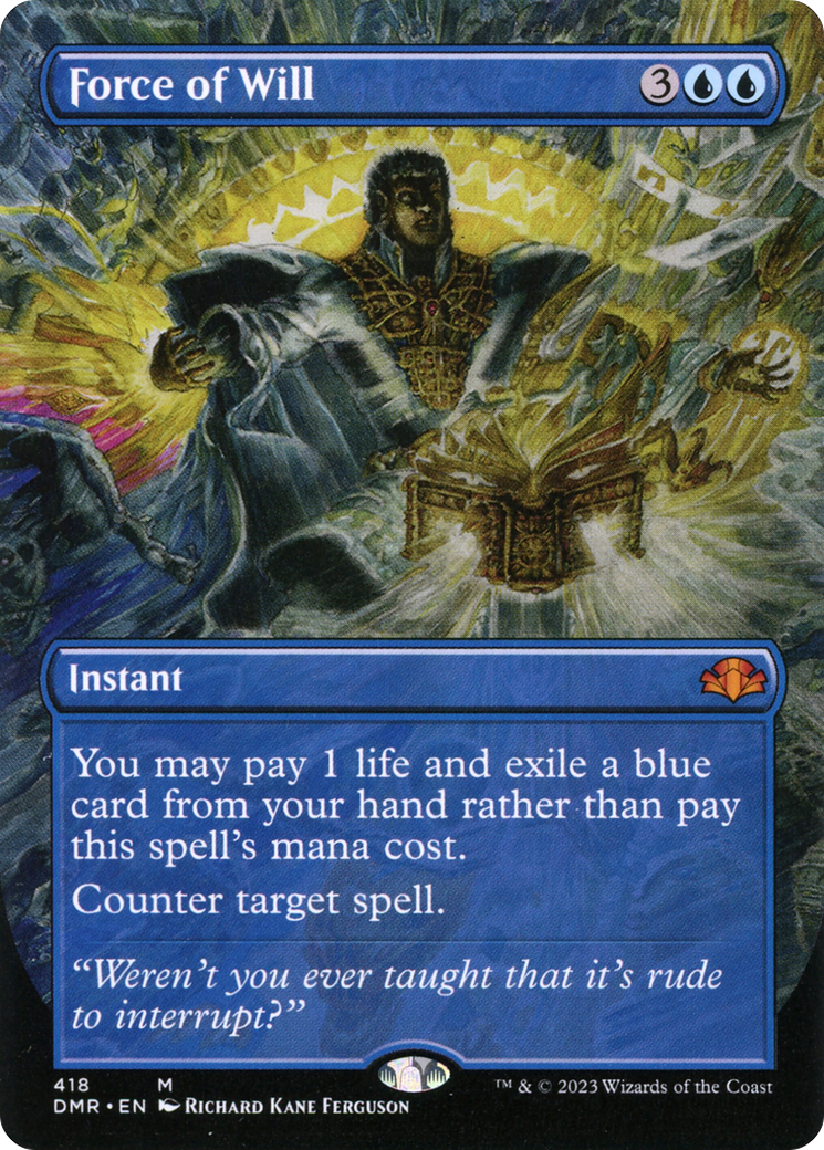 Force of Will (Borderless) [Dominaria Remastered]