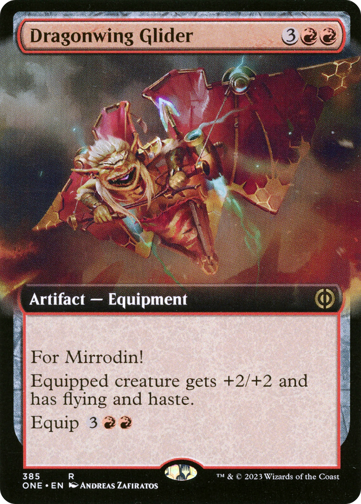 Dragonwing Glider (Extended Art): (Extended Art) [Phyrexia: All Will Be One]