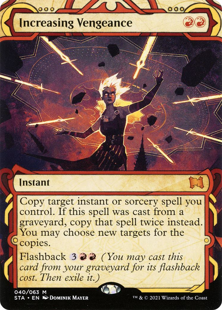 Increasing Vengeance: (Showcase) (Borderless) [Strixhaven Mystical Archive] Foil
