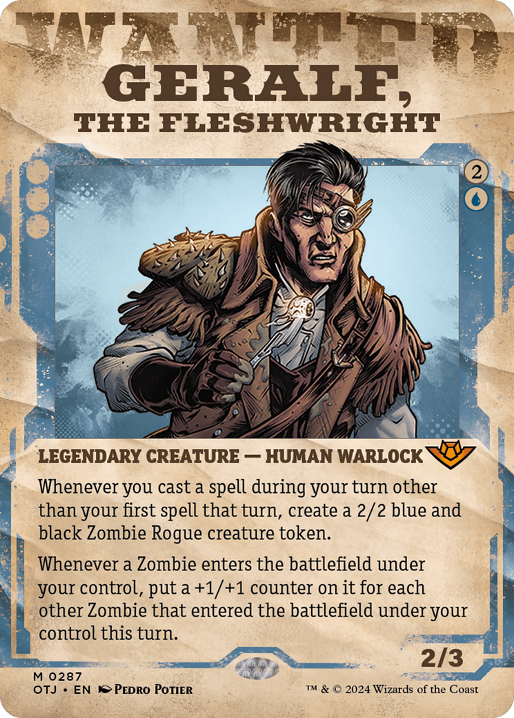 Geralf, the Fleshwright (Showcase): (Showcase) (Borderless) [Outlaws of Thunder Junction]