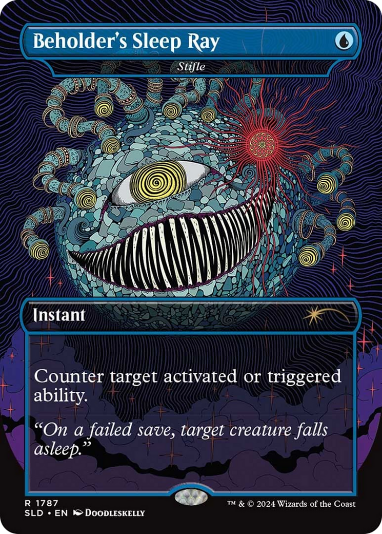 Beholder's Sleep Ray - Stifle - Secret Lair Drop / Beholder's Sleep Ray (Borderless)