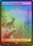 Snow-Covered Mountain (1476) (Rainbow Foil) [Secret Lair Drop]: (Full Art) Foil