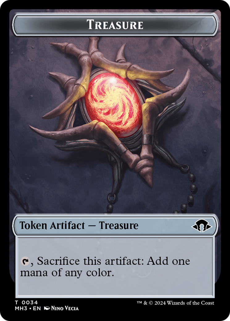 Treasure (Ripple Foil) // Copy Double-Sided Token [Modern Horizons 3 T