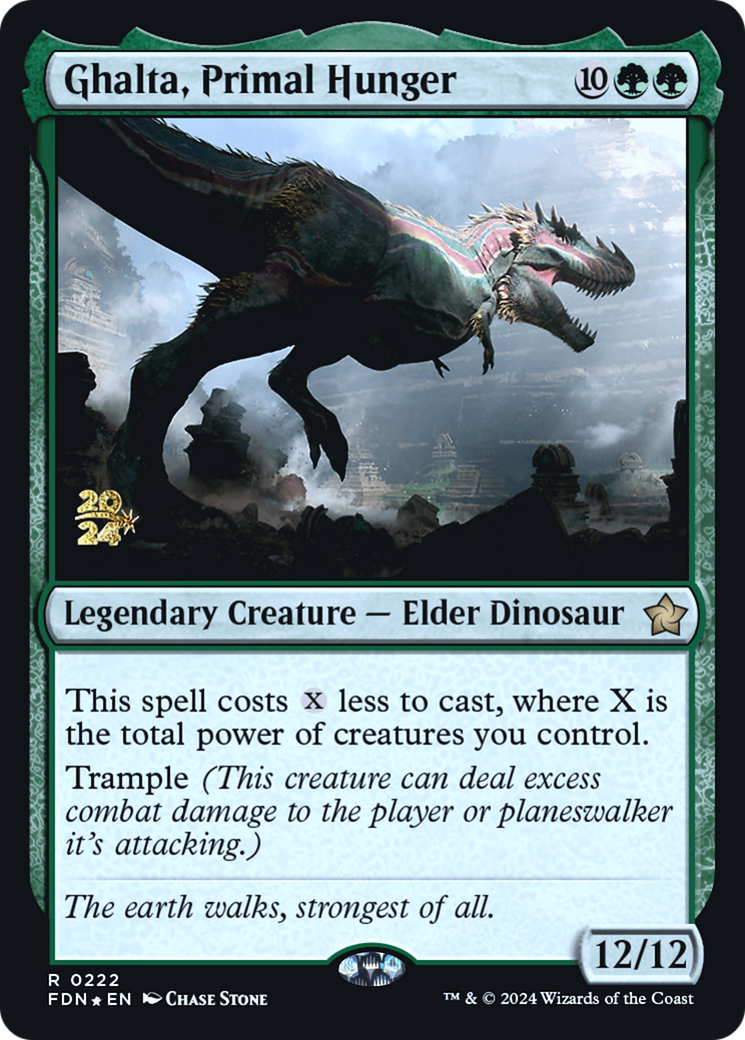Ghalta, Primal Hunger (FDN) [Foundations Promos] Foil