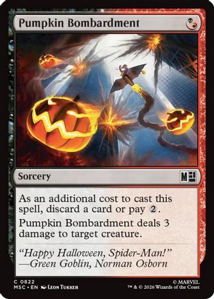 Pumpkin Bombardment - Commander: Marvel Super Heroes
