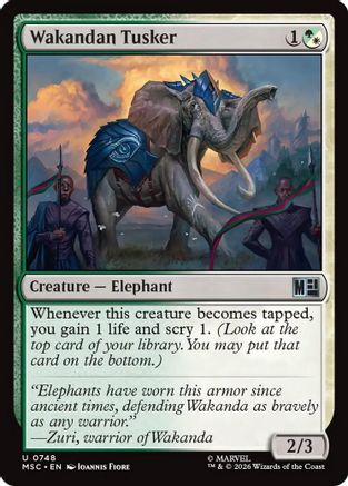 Wakandan Tusker - Commander: Marvel Super Heroes