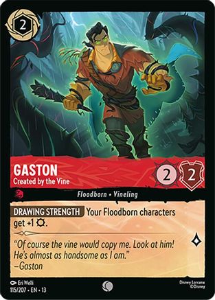 Gaston - Created by the Vine (115/204) [Attack of the Vine] Cold Foil