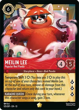Meilin Lee - Popular Red Panda (125/204) [Attack of the Vine] Cold Foil