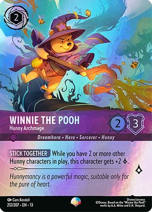 Winnie the Pooh - Hunny Archmage (Epic) (212/204) [Attack of the Vine] Holofoil