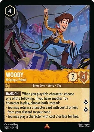 Woody - Helping a Friend (1/204) [Attack of the Vine] Cold Foil