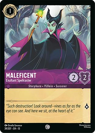 Maleficent - Exultant Spellcaster (39/204) [Attack of the Vine] Cold Foil