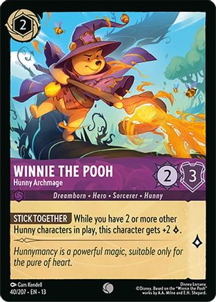 Winnie the Pooh - Hunny Archmage (40/204) [Attack of the Vine] Cold Foil