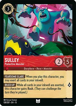 Sulley - Protective Monster (128/204) [Attack of the Vine] Cold Foil