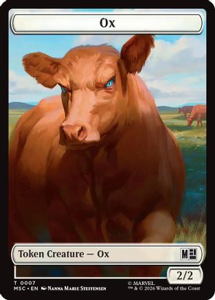 Ox (007) // Construct (014) Double-Sided Token [Commander: Marvel Super Heroes]