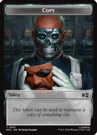 Copy (001) // Ape Villain (010) Double-Sided Token [Commander: Marvel Super Heroes]