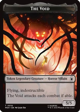 The Void // Squirrel Double-Sided Token [Marvel Super Heroes] Foil