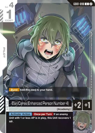 Elan Ceres (Enhanced Person Number 4) (Store Tournament Participation Pack 05) (GD01-098) [Gundam Promotional Cards] Holofoil