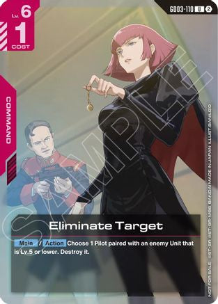 Eliminate Target (Store Tournament Participation Pack 05) (GD03-110) [Gundam Promotional Cards] Holofoil