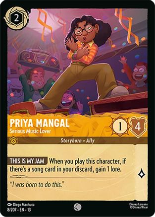 Priya Mangal - Serious Music Lover (8/204) [Attack of the Vine] Cold Foil
