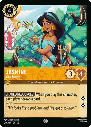 Jasmine - Vine Expert (20/204) [Attack of the Vine] Cold Foil