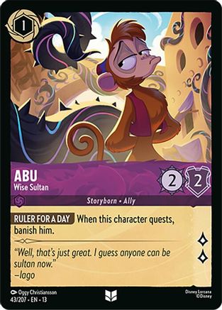 Abu - Wise Sultan (43/204) [Attack of the Vine] Cold Foil
