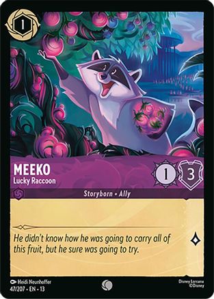 Meeko - Lucky Raccoon (47/204) [Attack of the Vine] Cold Foil