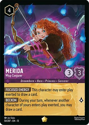 Merida - Wisp Conjurer (50/204) [Attack of the Vine] Cold Foil