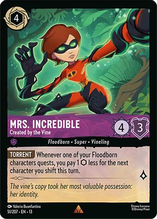 Mrs. Incredible - Created by the Vine (51/204) [Attack of the Vine] Cold Foil