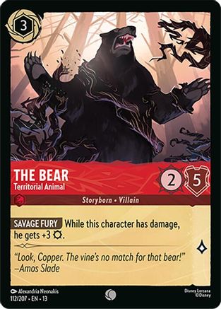 The Bear - Territorial Animal (112/204) [Attack of the Vine]